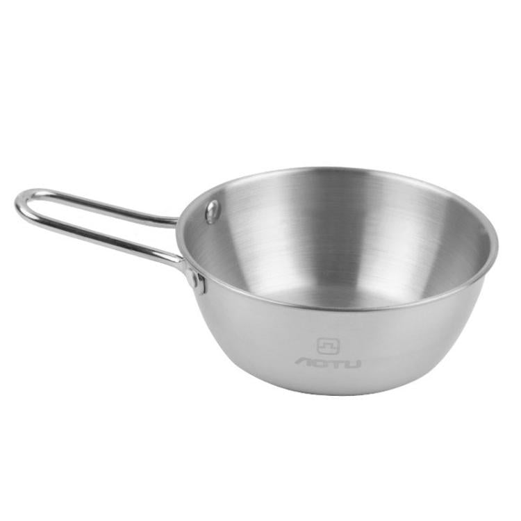 AOTU AT6446 Outdoor 304 Stainless Steel Bowl Camping Tableware, Spec: 400ml