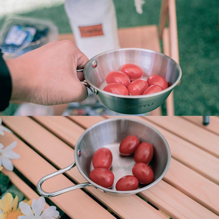 AOTU AT6446 Outdoor 304 Stainless Steel Bowl Camping Tableware, Spec: 600ml