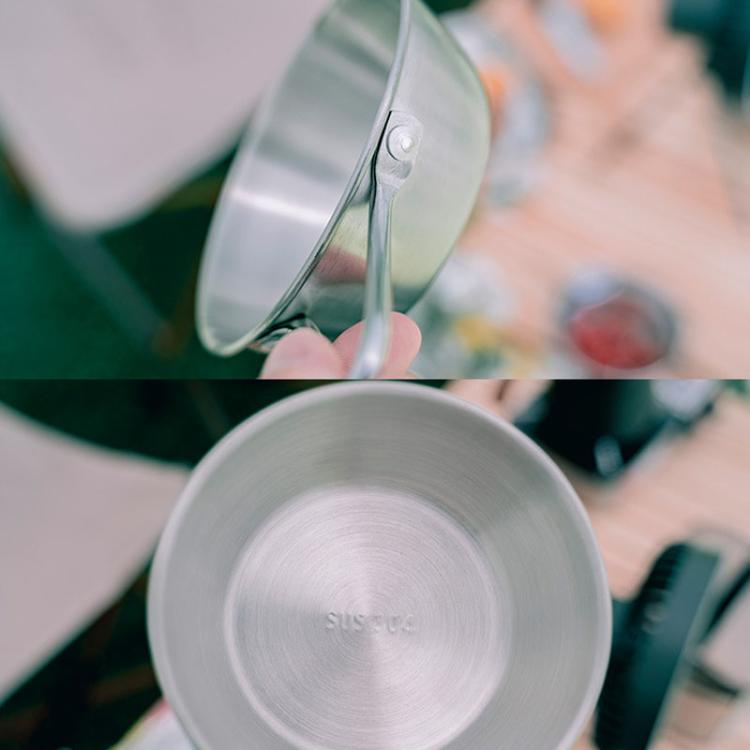 AOTU AT6446 Outdoor 304 Stainless Steel Bowl Camping Tableware, Spec: 600ml