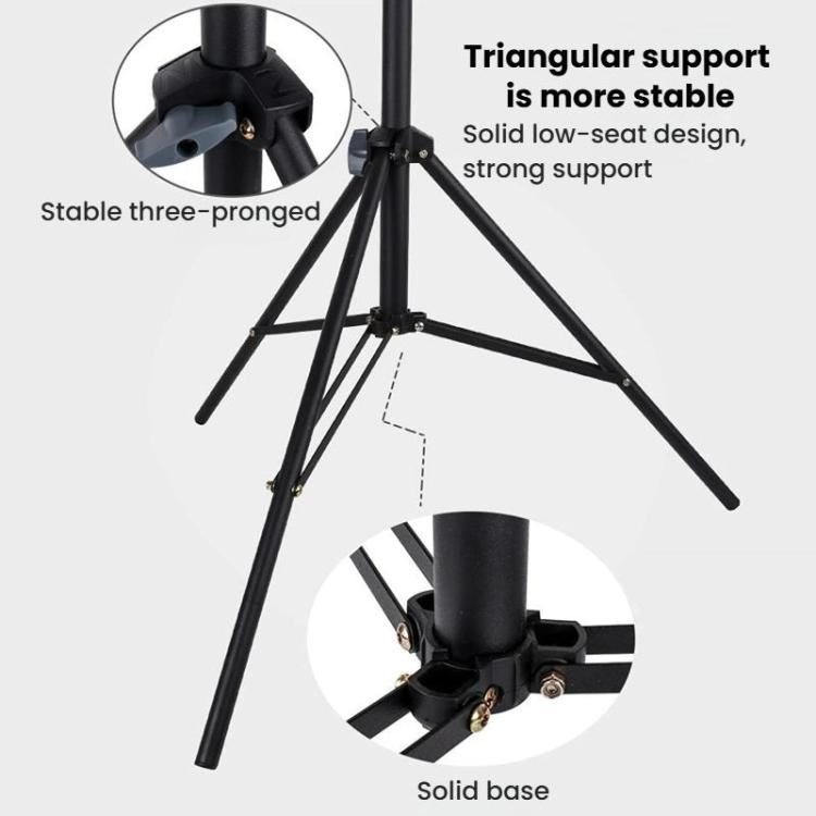 2.1m Multi-Functional Selfie Floor Photography Light Stand Live Streaming Fill Light Stand