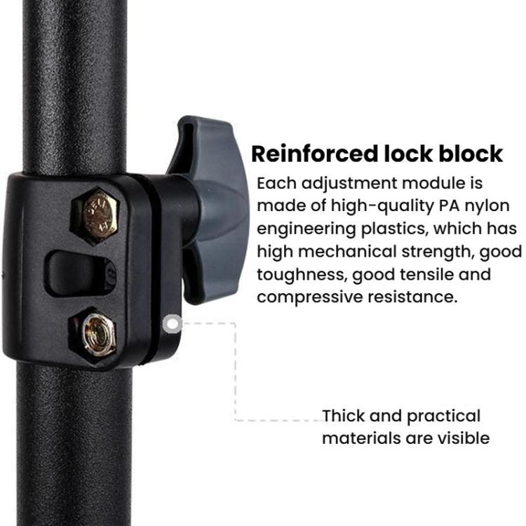 2.1m Multi-Functional Selfie Floor Photography Light Stand Live Streaming Fill Light Stand