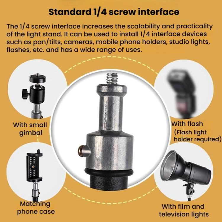 1.7m Multi-Functional Selfie Floor Photography Light Stand Live Streaming Fill Light Stand
