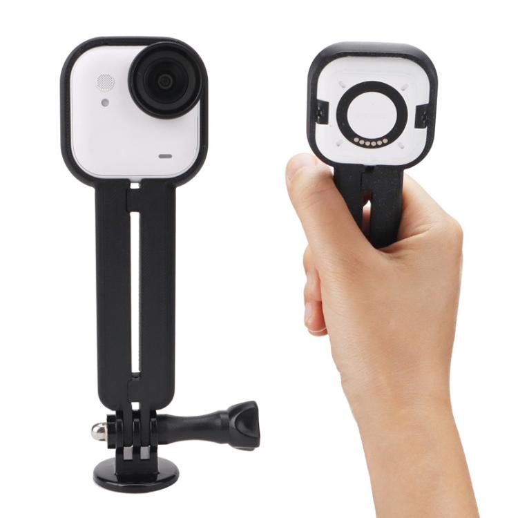 For Insta360 GO Ultra Handheld Extension Grip Portable Shooting Support Bracket - Black