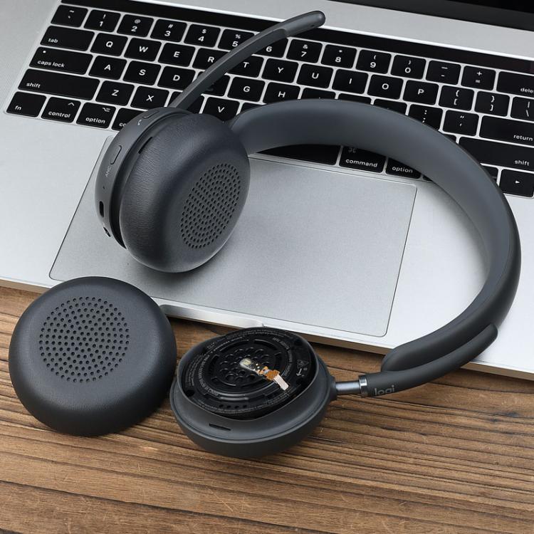 For Logitech Zone Wireless 2 Ear Muffs Headphone Replacement Parts - Titanium