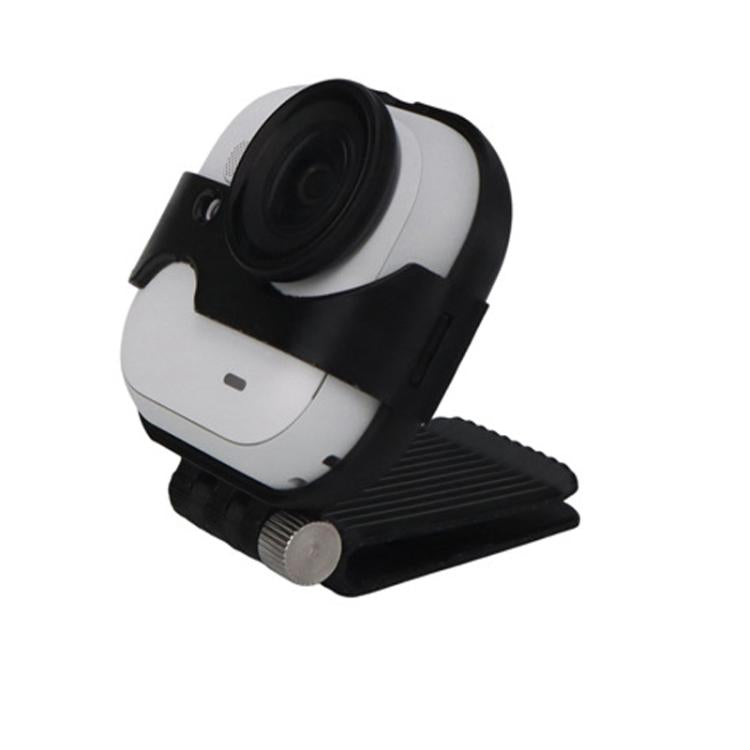 For Insta360 GO Ultra Hat Mount Clip Adjustable Cap Brim Fixing Bracket For First-Person Perspective Filming - Black