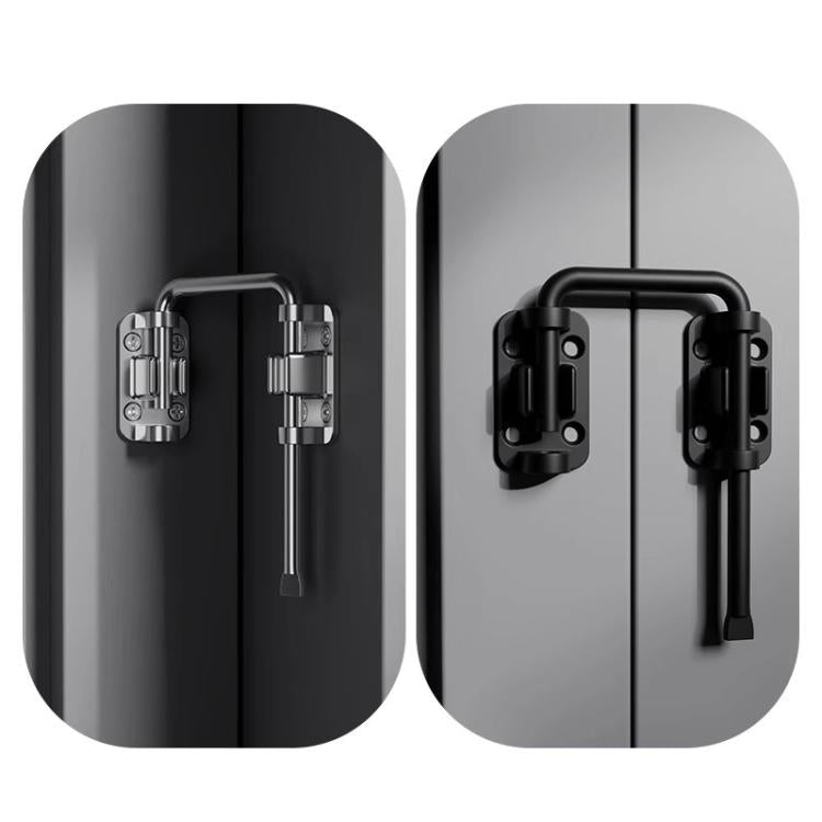 Thickened Anti-Theft Surface-Mount Interior Latch For Doors And Windows, Specification: Black Screw-mounted