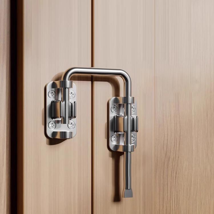 Thickened Anti-Theft Surface-Mount Interior Latch For Doors And Windows, Specification: Steel Screw-mounted