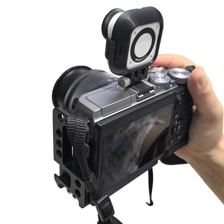 Hot Shoe Mount for Insta360 GO Ultra to DSLR/Mirrorless Cameras Dual Camera Adapter Bracket - Black