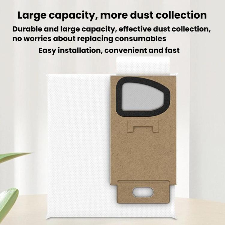 For Roborock H5 / H6 / H7 Handheld Cordless Vacuum Cleaner 3pcs Dust Bag Vacuum Cleaner Accessories Consumables - White