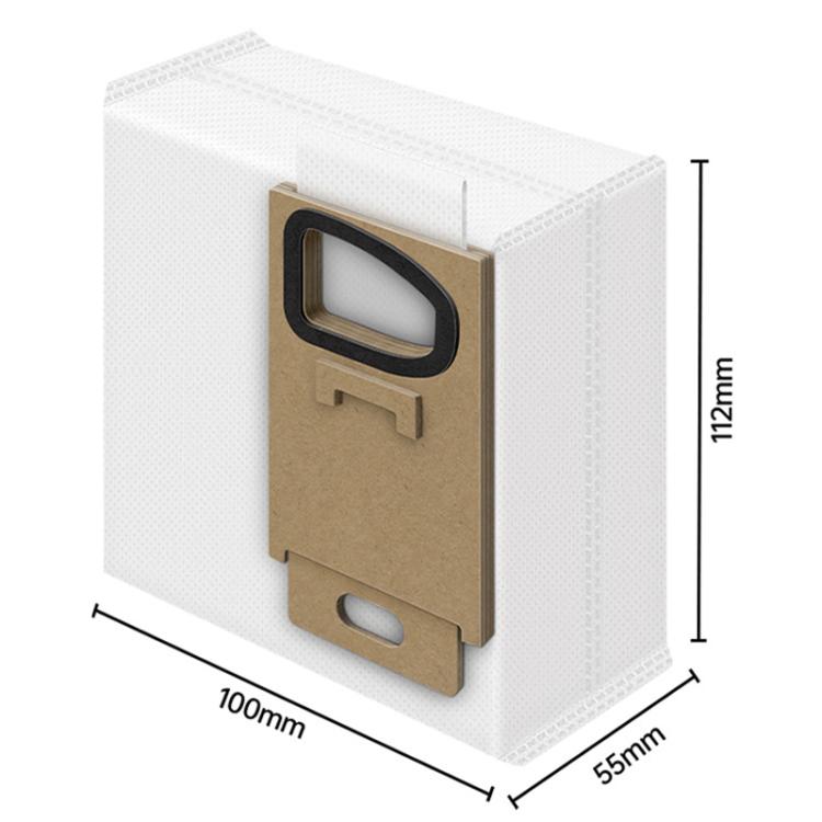 For Roborock H5 / H6 / H7 Handheld Cordless Vacuum Cleaner 3pcs Dust Bag Vacuum Cleaner Accessories Consumables - White