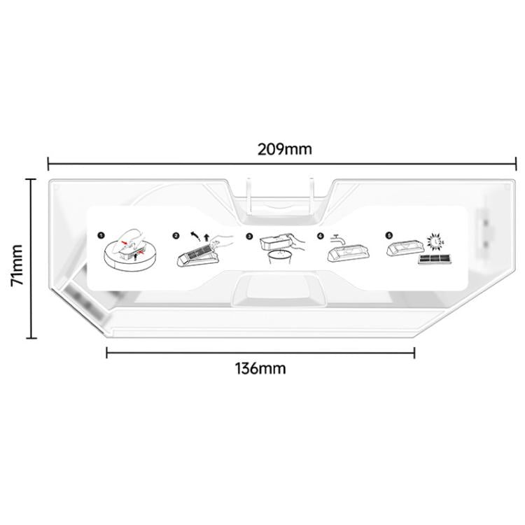For Roborock Qrevo MaxV Robot Vacuum Dust Collection Box Accessory Dust Box