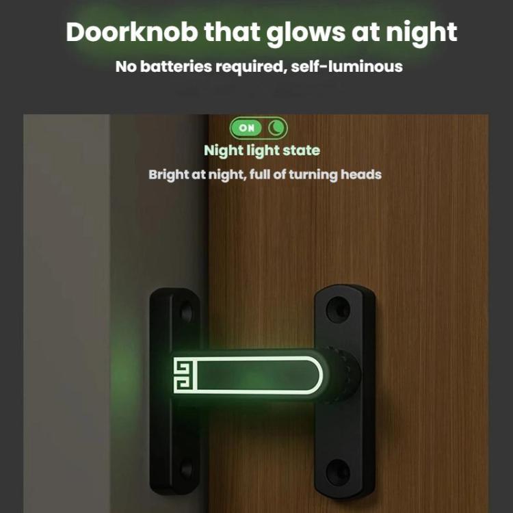 Screw-Mounted 0-7mm Adjustable Height Drop Sliding Door Lock Latch, Color: Black Fluorescent