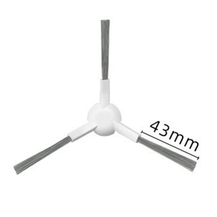 For Xiaomi Mijia Sweeping Mopping Robot H40 Accessories 3pcs White Edge Brush