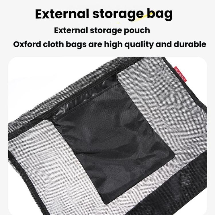 AOTU AT6945 Portable Large Capacity Beach Bag Mesh Skeleton Camping Bag