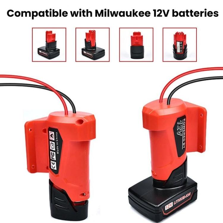 For Milwaukee Power Tool Lithium Battery Charger DIY Converter M12 Adapter With Fuse