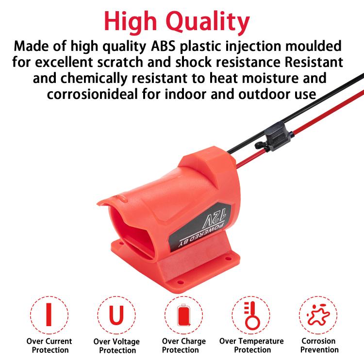 For Milwaukee Power Tool Lithium Battery Charger DIY Converter M12 Adapter