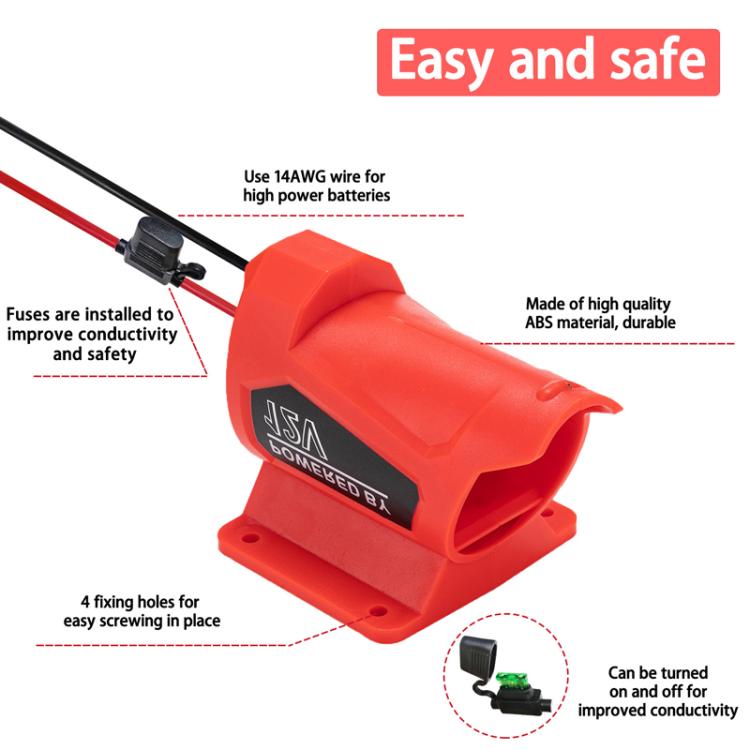 For Milwaukee Power Tool Lithium Battery Charger DIY Converter M12 Adapter