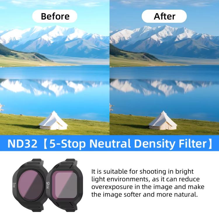 For DJI Mini 5 Pro Drone Magnetic Lens Filters UV