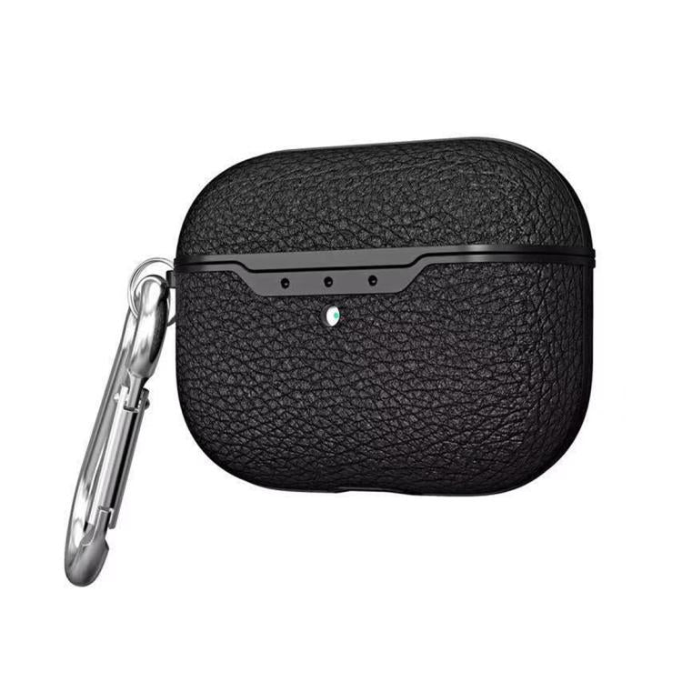 For Airpods Pro 2 Litchi Pattern TP Soft Shell Earphone Protective Case