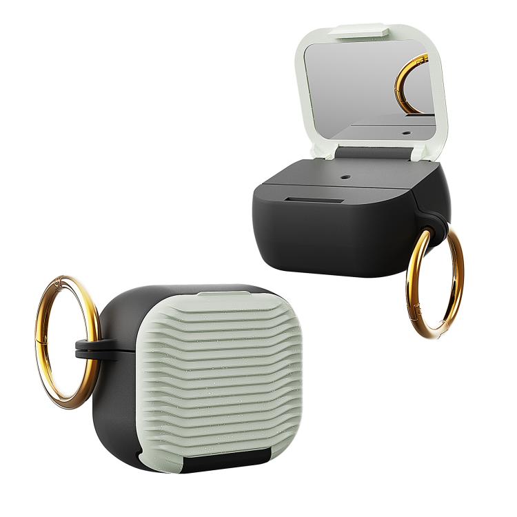 For Airpods 3 Beauty Mirror Phone Holder Earphone Case