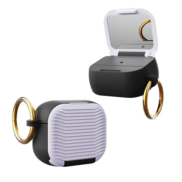 For Airpods 3 Beauty Mirror Phone Holder Earphone Case
