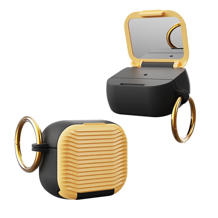 For Airpods 3 Beauty Mirror Phone Holder Earphone Case