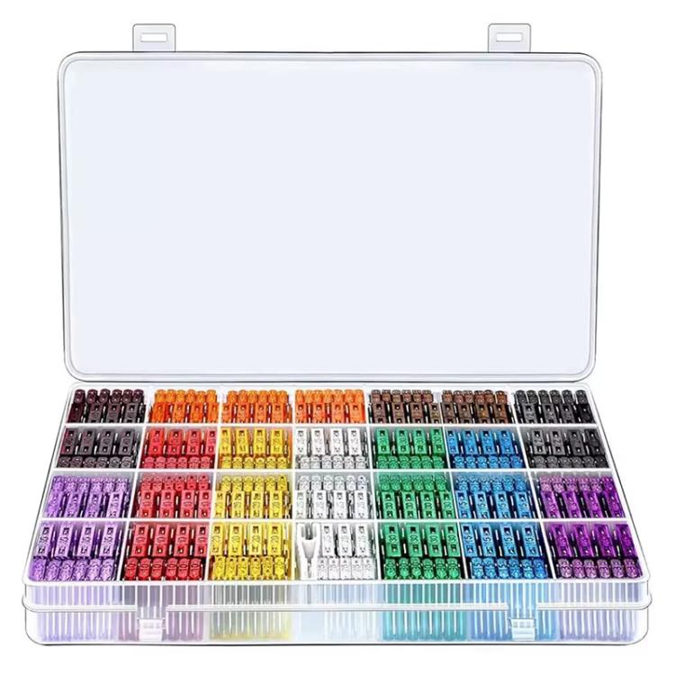 300pcs Zinc Sheets Car Small Medium Size Blade Fuse Assortment Kit