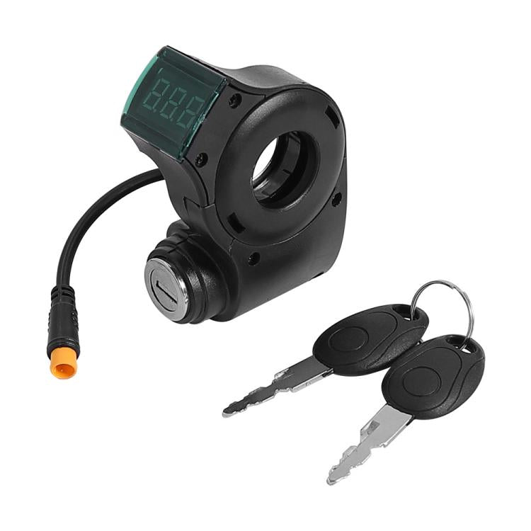 For Xiaomi M365 / KUGOO M4 Scooter Meter Power Display Insert Waterproof Plug Electric Door Locks - Black