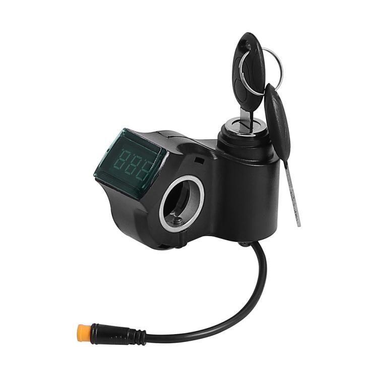 For Xiaomi M365 / KUGOO M4 Scooter Meter Power Display Insert Waterproof Plug Electric Door Locks - Black