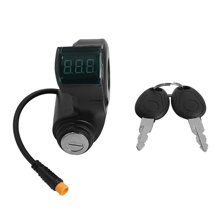 For Xiaomi M365 / KUGOO M4 Scooter Meter Power Display Insert Waterproof Plug Electric Door Locks - Black