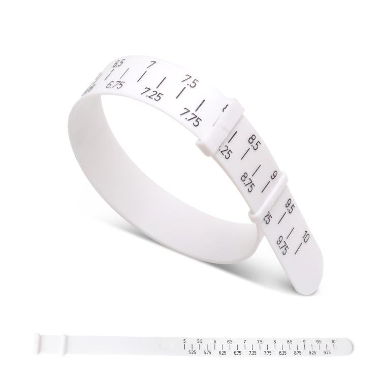Bracelet Wrist Size Measuring Belt, Color: White 5-10 inches
