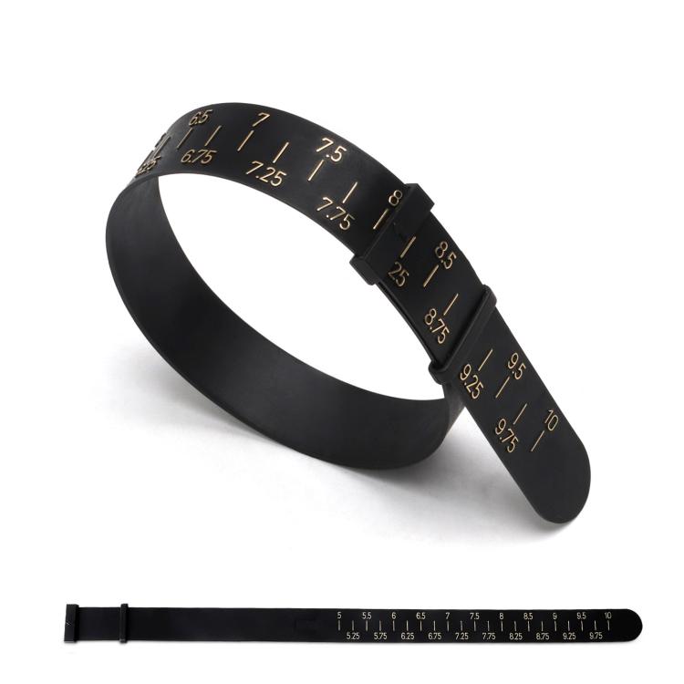 Bracelet Wrist Size Measuring Belt, Color: Black 5-10 inches