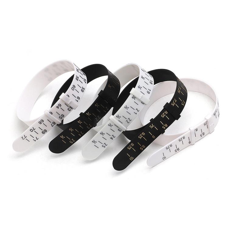 Bracelet Wrist Size Measuring Belt, Color: White 5-10 inches