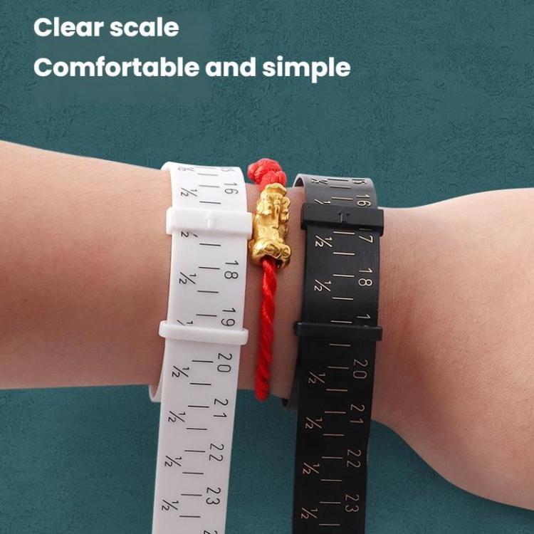 Bracelet Wrist Size Measuring Belt, Color: White 5-10 inches