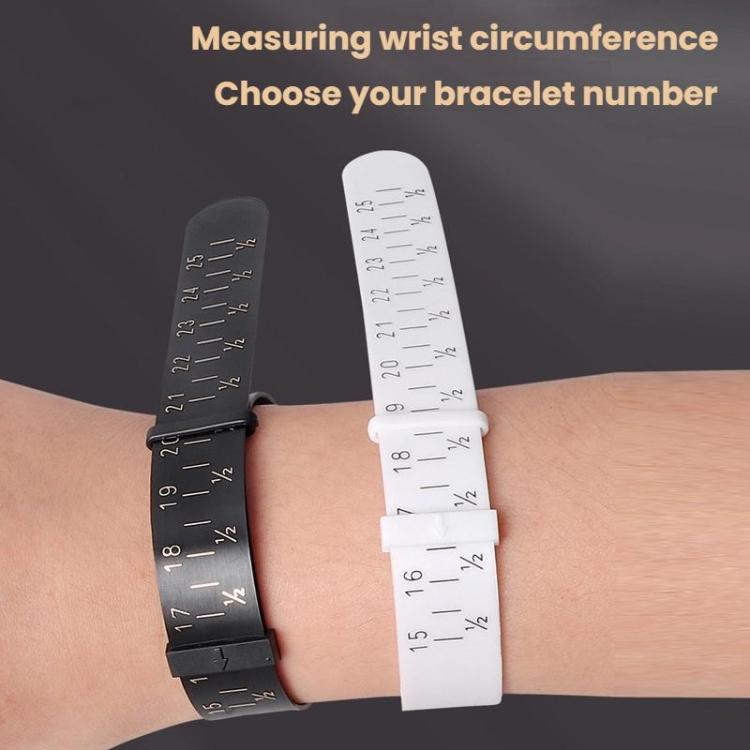 Bracelet Wrist Size Measuring Belt, Color: White 5-10 inches