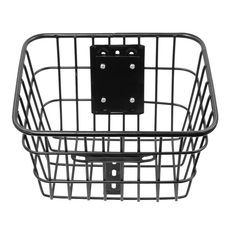 Electric Scooter Universal Front Basket Portable Practical Iron Tube Basket - Black