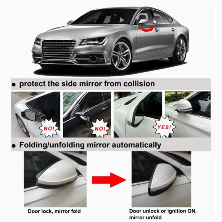 Car Rearview Mirror Automatic Folding Device Rearview Mirror Extension Storage Device
