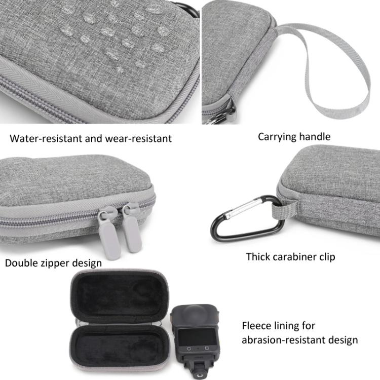 BKano Carrying Case For DJI Osmo 360 Standard Combo Portable Handbag with Carabiner & Wrist Strap