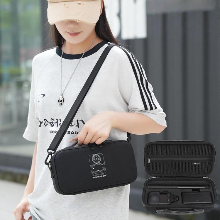 BKano Carrying Case for DJI Osmo 360 Adventure Combo Water-Resistant Hard Shell Shoulder/Handbag - Black