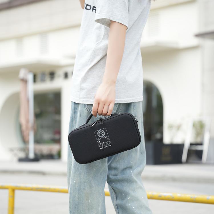 BKano Carrying Case for DJI Osmo 360 Adventure Combo Water-Resistant Hard Shell Shoulder/Handbag - Black