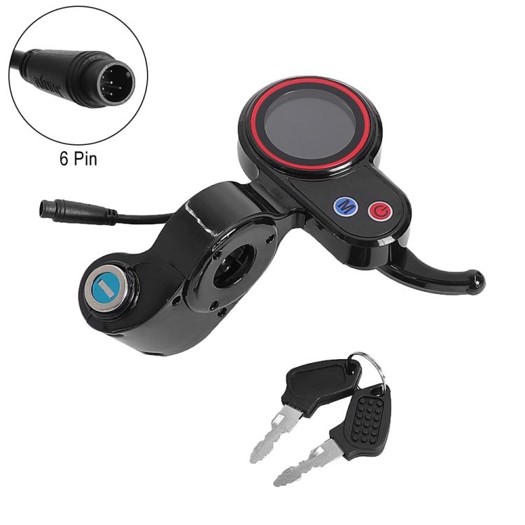 For Hitway H5 Electric Scooter LCD Display With Lock 6 Pin Dashboard