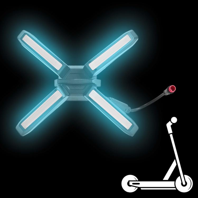 For Ninebot ZT3 / ZT3 Pro Electric Scooter X Type 4W Super Bright Headlight