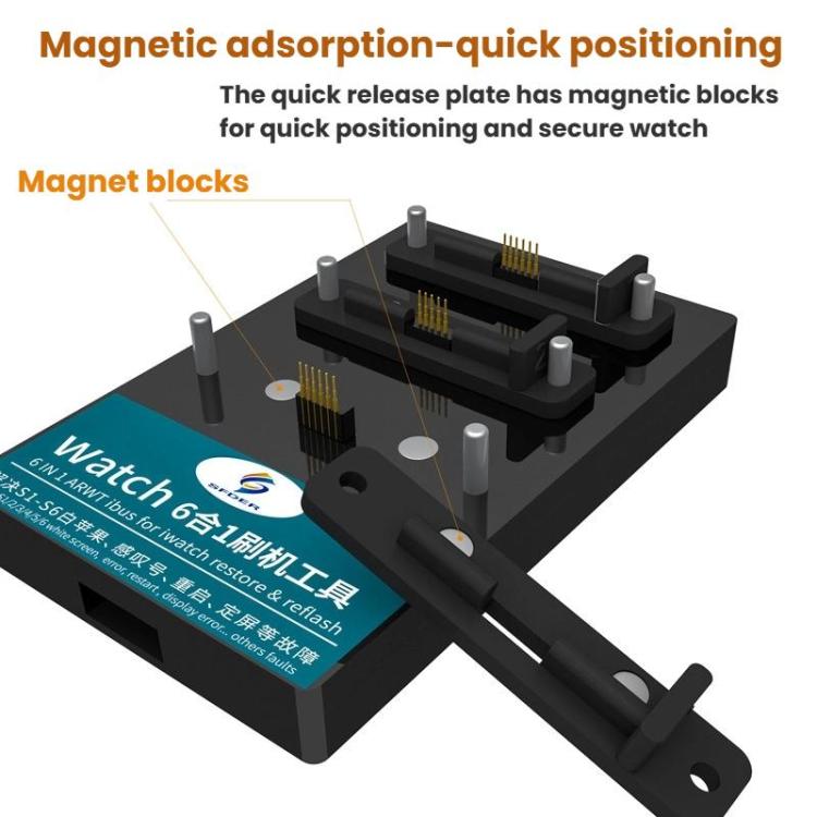 SFDER 7 In 1 Watch Flashing Test Stand, For iWatch Series 1 / 2 / 3 / 4 / 5 / 6 - Third Generation