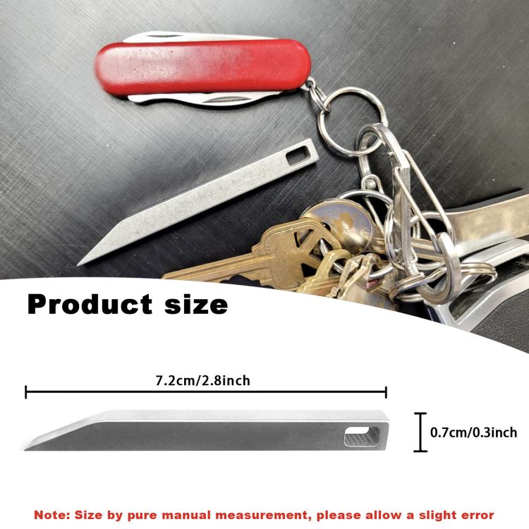 Portable Multi-Function Crowbar Self-Defense Bottle Opener Keychain - White Box Without LOGO
