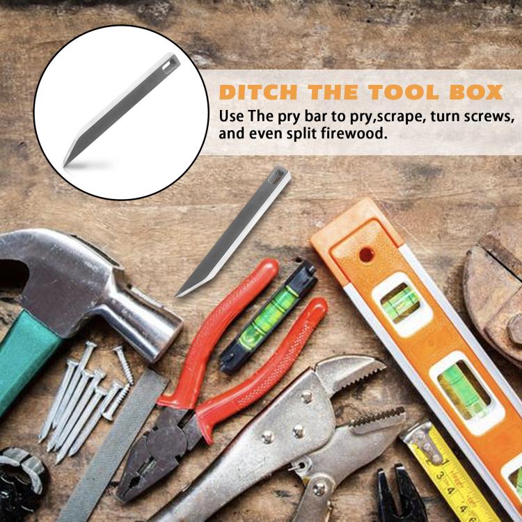 Portable Multi-Function Crowbar Self-Defense Bottle Opener Keychain - White Box Without LOGO