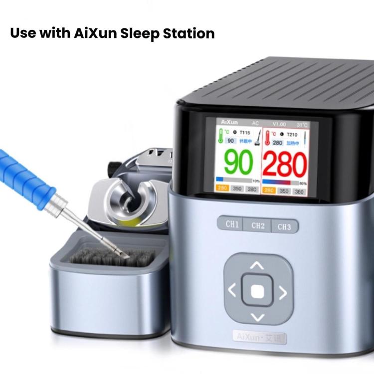 AiXun Soldering Iron Head 0.1mm Cleaning Brush 360 Degree No Dead Angle Cleaning De-Oxidized Layer Brush