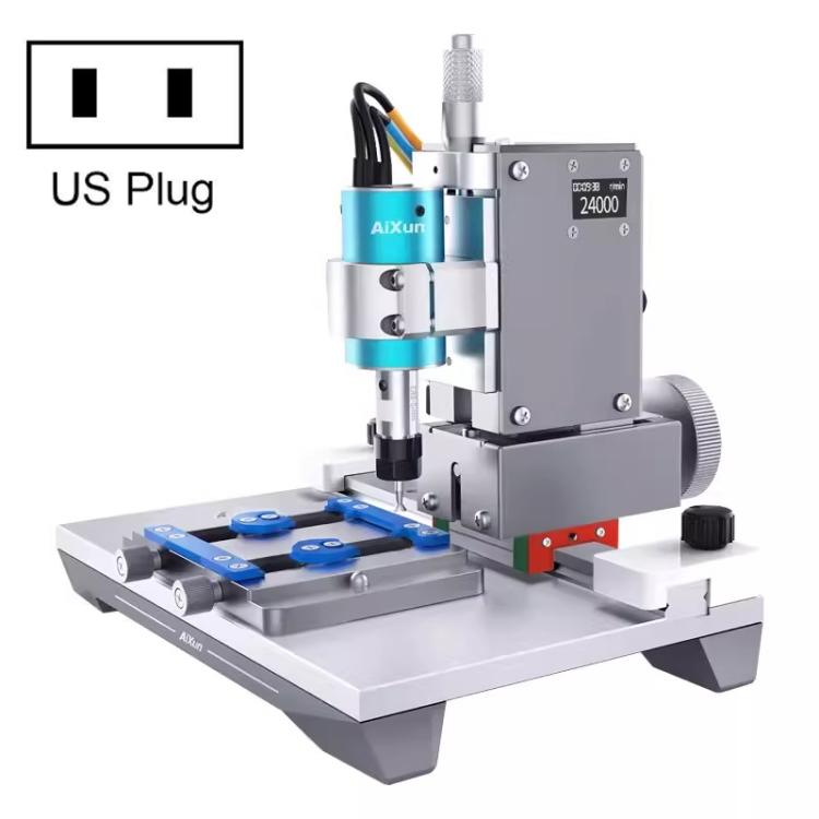 AiXun 2nd Generation Intelligent BGA Chip Polisher Phone Motherboard Automatic Repair Screen IC Degumming Machine US Plug