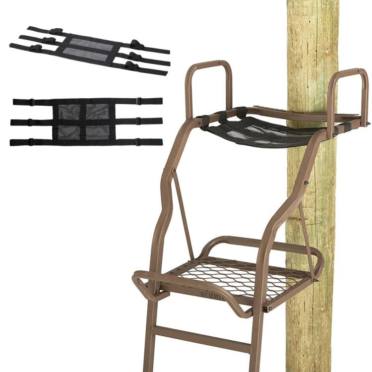 Outdoor Climbing Tree Stand Adjustable Replacement Seat Accessory, Specification: Without Cross