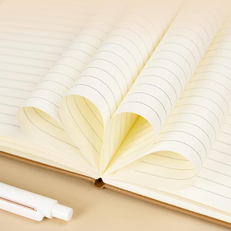 Eco-Friendly Soft Pine Wood Notebook with Pen Holder Tri-Fold A5 Journal with Magnetic Closure