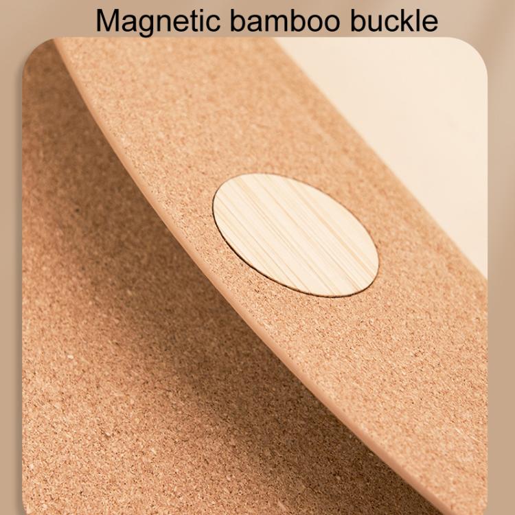 Eco-Friendly Soft Pine Wood Notebook with Pen Holder Tri-Fold A5 Journal with Magnetic Closure
